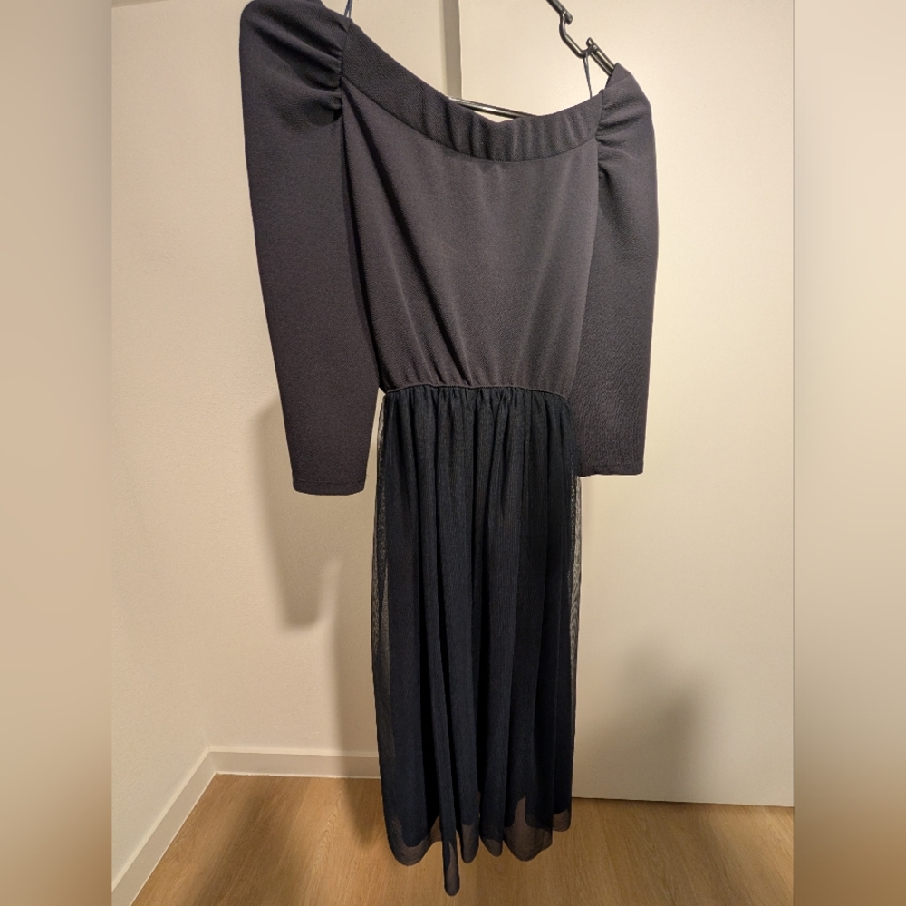 zara navy blue dress Zara Flower Girl Dress Navy With Beaded Waist main image 0